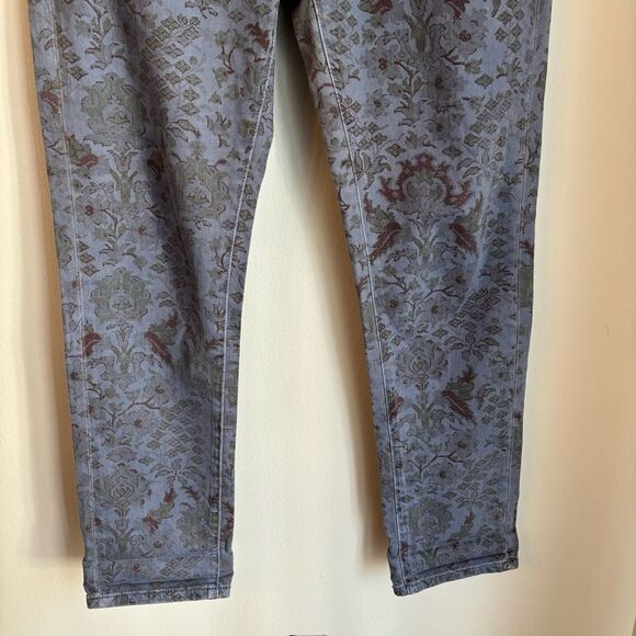 Anthropologie Pilcro Women blue tribal paisley boyfriend slim jeans size 28 EUC! - Picture 3 of 15